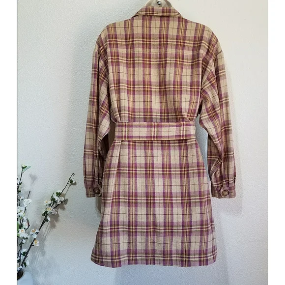 Sezane Delfina Linen/Wool Blend Dress